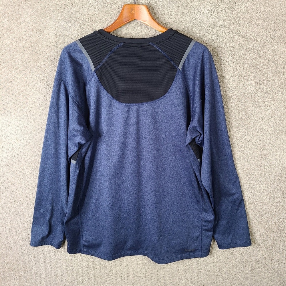 Spyder Active Shirt Mens XL Blue Black ProWeb Long Sleeve Performance Crew Neck - Picture 5 of 9